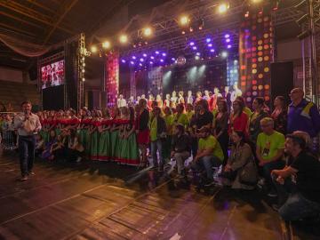 No encerramento, o presidente da XI Femaçã, Vagner Cielo, agradeceu ao público e a todos que trabalharam pela festa.