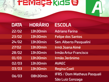 Femaçã Kids começa suas audições na próxima semana!
