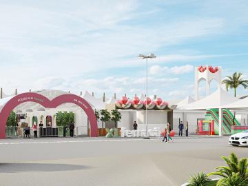 Legenda: 11ª edição do evento sairá das memórias tradicionais relacionadas à maçã e irá ao encontro do renascimento pós-pandemia. Femaçã ocorre em abril de 2023, em Veranópolis. Crédito do 3D: Studio Norling/ Divulgação